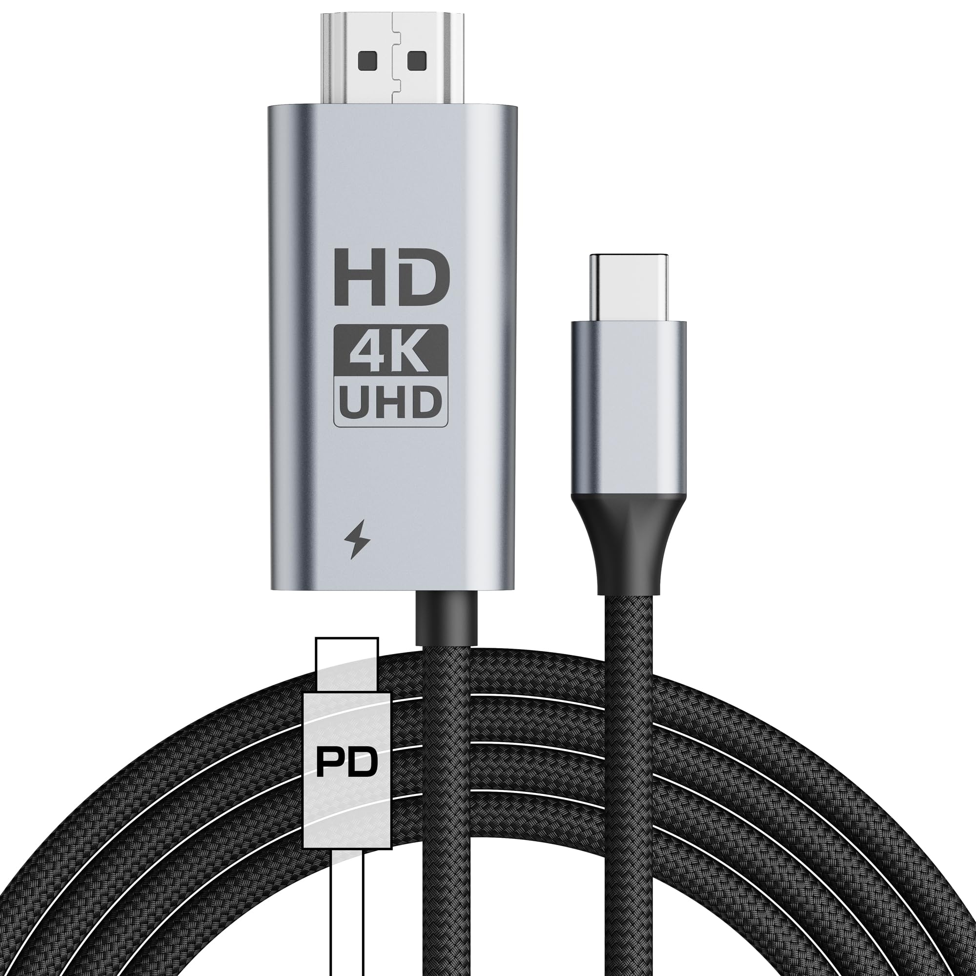 Amazon | 【4K@60Hz】USB-C to HDMI 変換ケーブル 2M 100W PD急速充電